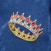 Korean Princess Large Crown Wedding Jewelry Headdress European Style Bride Round Crown Hair Ornaments
