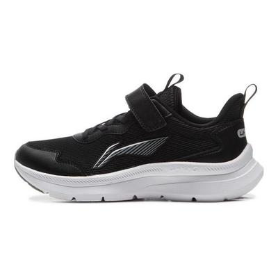 Li Ning Детские Кроссовки для бега Синтетическая кожа Удобные Универсальные Для физкультуры Амортизация Отскок Низкие Унисекс Черные YKFU112-1