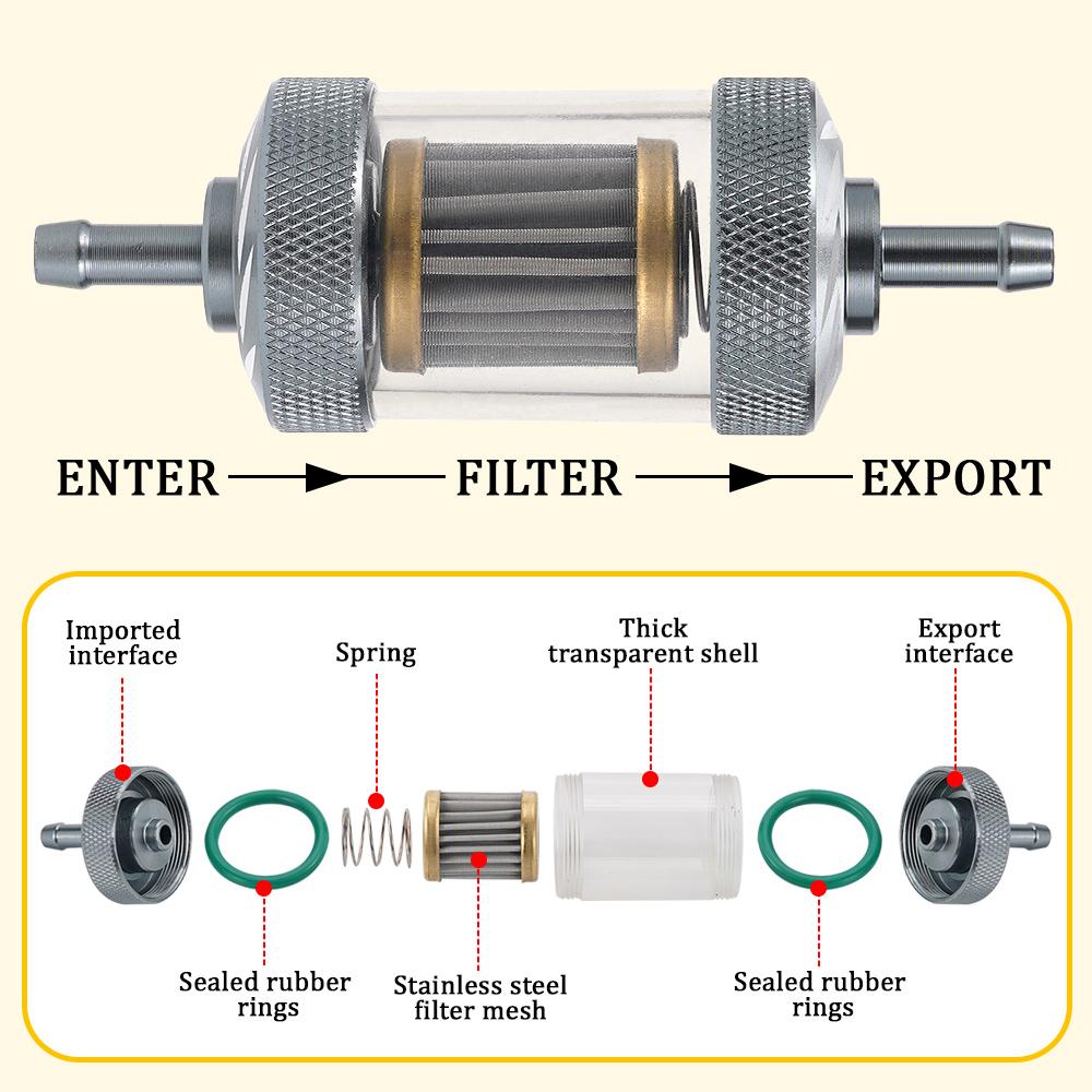 Универсальный фильтр-сепаратор топливного масла для воздушного дизельного отопителя, металлическая деталь для Webasto, грузовика, автодома, фургона, автомобиля, отопителей Airtornic
