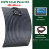 600 Вт 300 Вт комплект солнечных панелей 18 В гибкие монокристаллические солнечные элементы зарядное устройство для кемпинга на открытом воздухе яхты автодома автомобиля лодки