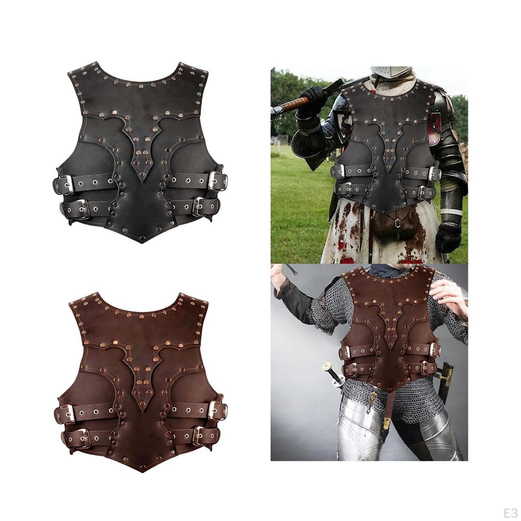 Средневековый нагрудный бронированный регулируемый рыцарский костюм для маскарадного костюма пирата для взрослых