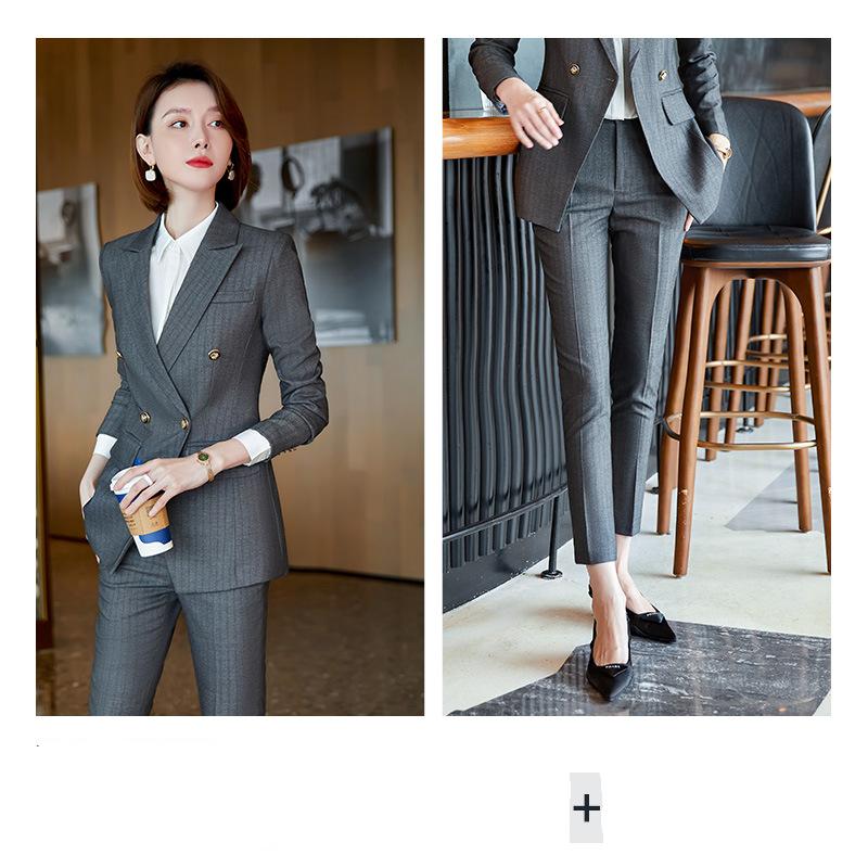 Весенне-осенний женский профессиональный костюм, деловой деловой костюм