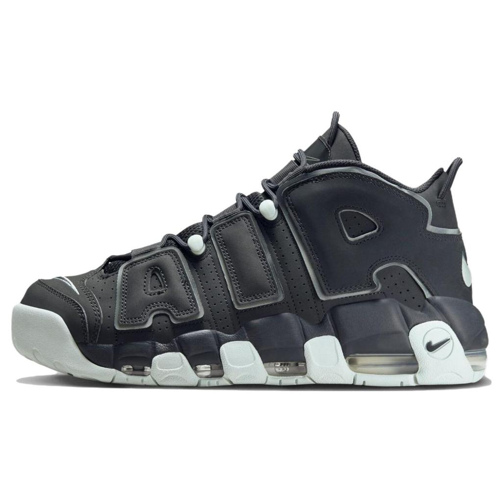 Nike Air More Uptempo 96 Dark Smoke Grey Мужские кроссовки Светло-дымчато-серые Barely-Green FJ4181-001