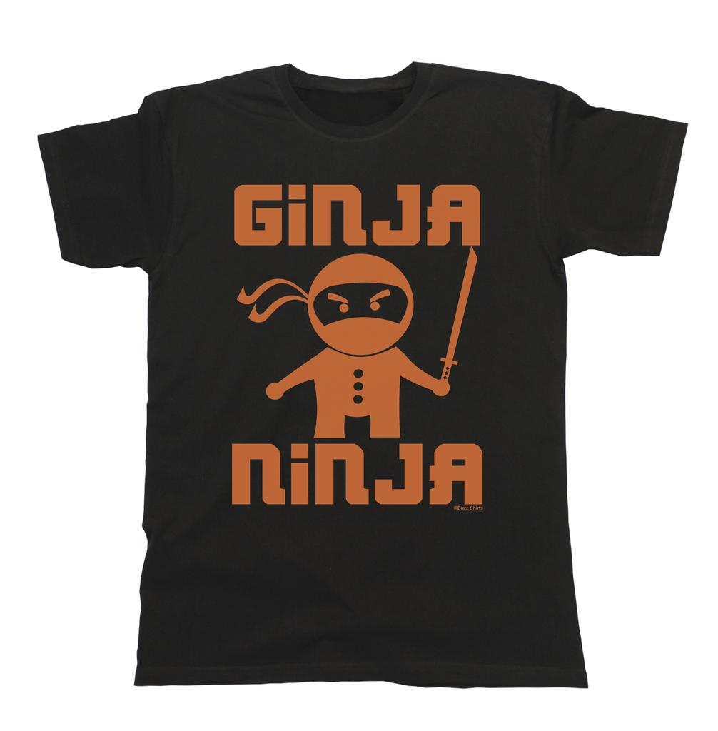 Ginja Ninja Funny Mens T-Shirt Mens Womens Tees Top Ginger Joke Slogan Humour Gift Christmas