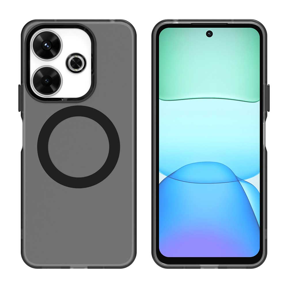 Матовый чехол Magsafe для телефона Xiaomi Redmi 13 5G 13 4G Note 13R Защитный чехол Магнитная беспроводная зарядка Ударопрочная задняя крышка