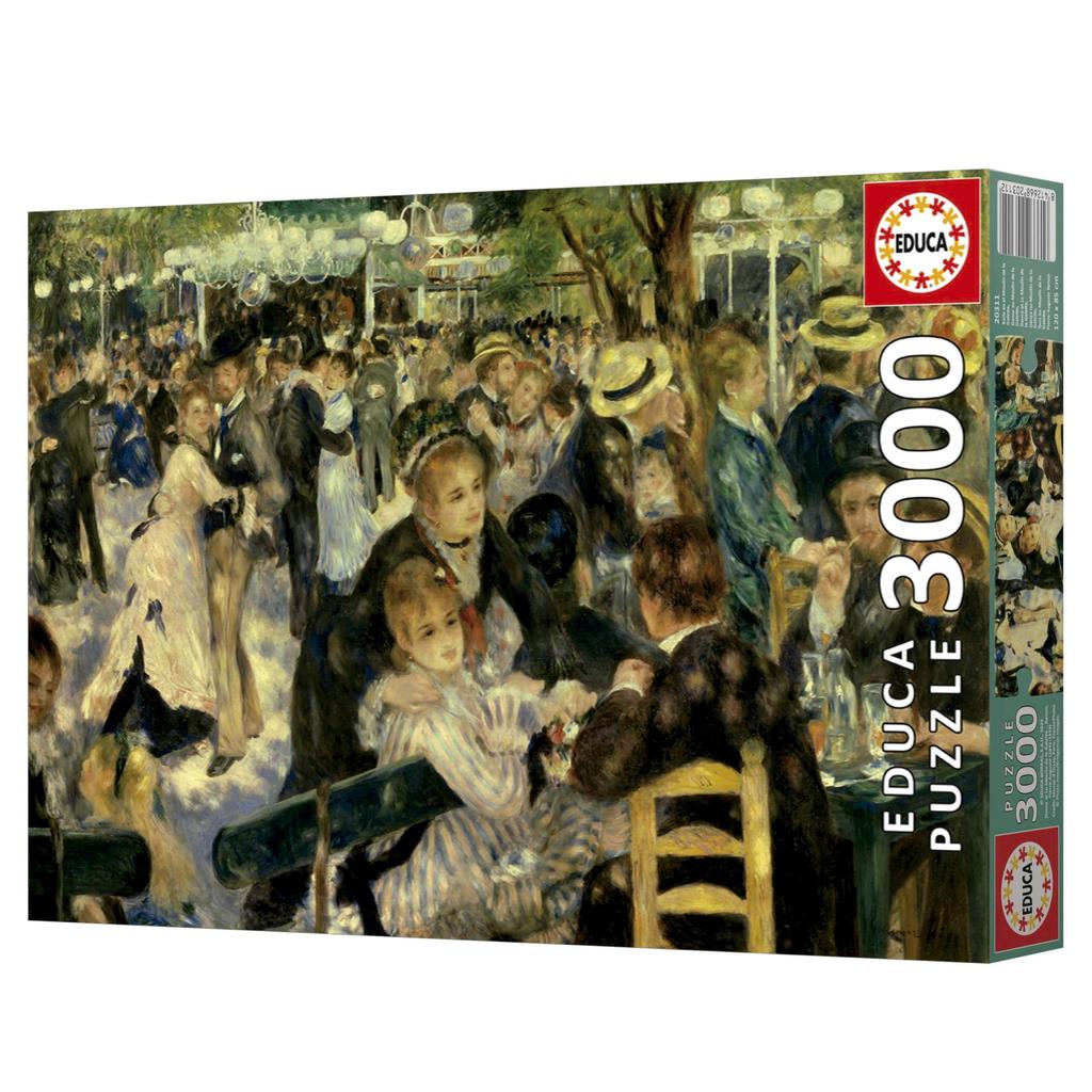 Puzzle - EDUCA - Danse Au Moulin De La Galette - 3000 pièces - 120 x 85 cm - À partir de 15 ans