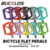 Велосипедные педали BUCKLOS с герметичным подшипником, педаль платформы MTB для велосипеда, горный нейлоновый велосипед, плоские педали 9/16 дюймов, часть шоссейного велосипеда MTB