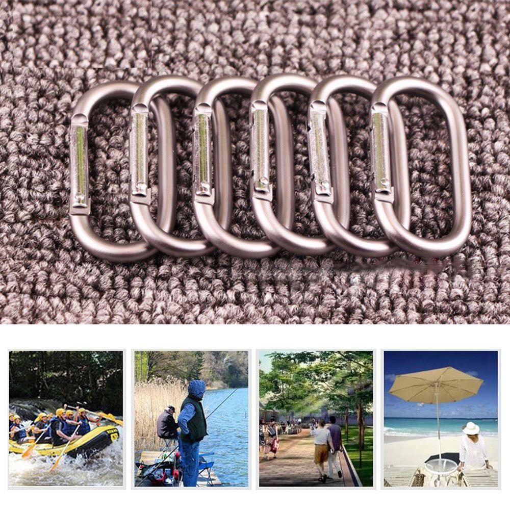 Hiking Alloy Aluminum Rings Camp Mountaineering Hook Climing Carabiner Travel Kit Buckle Keychain