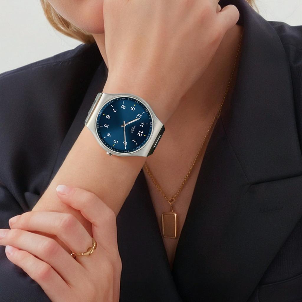 Swatch Унисекс 45,6 мм Синие часы SS07S106G SS07S106G