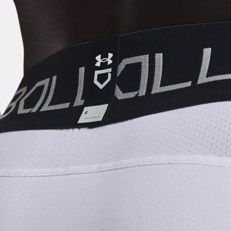 Under Armour Letter Logo Print Mid-Rise Slim Fit Sports Shorts Men shorts White 1367346-100