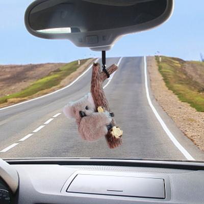 Подвесное украшение для автомобиля, коала, черепаха, панда, объятия, пень, подвеска, зеркало заднего вида, декор для воздуховода, милые аксессуары для салона автомобиля