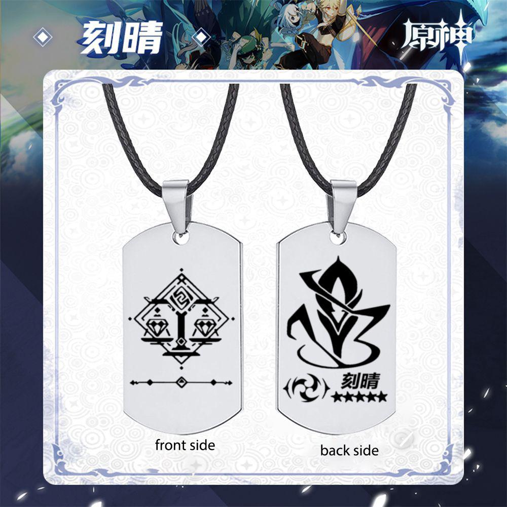 Модное мужское ожерелье с подвеской Genshin Impact, ролевые игры, подарки для любовников