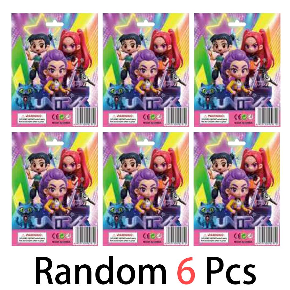 24 шт. Q Версия Kpop Истребители демонов коробка Фигурка Игрушка Дерпис Тигр Руми Мира Зои Сасси Фигурка Кукла Поклонники Рождество День рождения Подарок