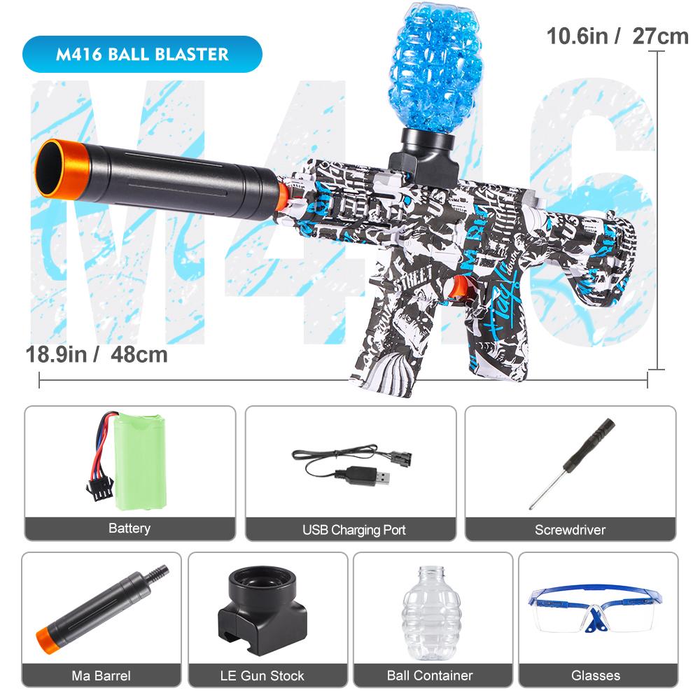 M416 Электрический бластерный пистолет, игрушки, перезаряжаемые, автоматические, уличные игрушки для командных семейных мероприятий, идеальный подарок, пули не входят в комплект