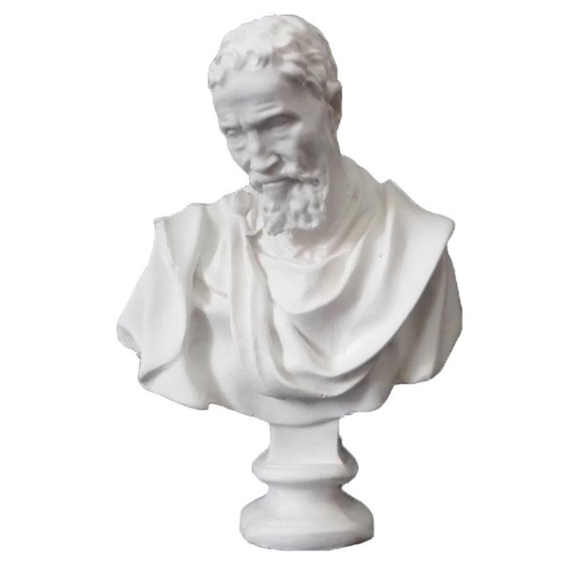 Микеланджело скандинавский стиль греческая мифология статуэтка белая гипсовая мини гипсовая статуэтка рисование практика ремесла