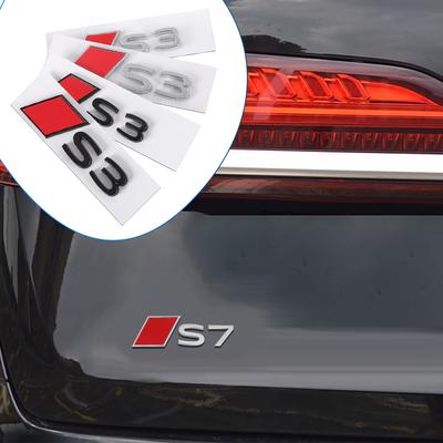 Q7 Для a7 Sline S3 S4 S5 S6 S7 S8 Алюминиевые Наклейки Наклейки На Задний Багажник Автомобиля Логотип На Хвост Авто Аксессуары Для Модификации Эмблема Декор Наклейка