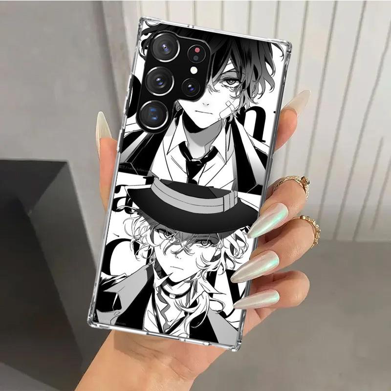 Чехол для телефона Bungo Stray Dogs Double Black для Samsung Galaxy S25 S24 S23 Ultra S22 S21 Plus S20 FE S10 + S10E S25U Мягкая печать Она