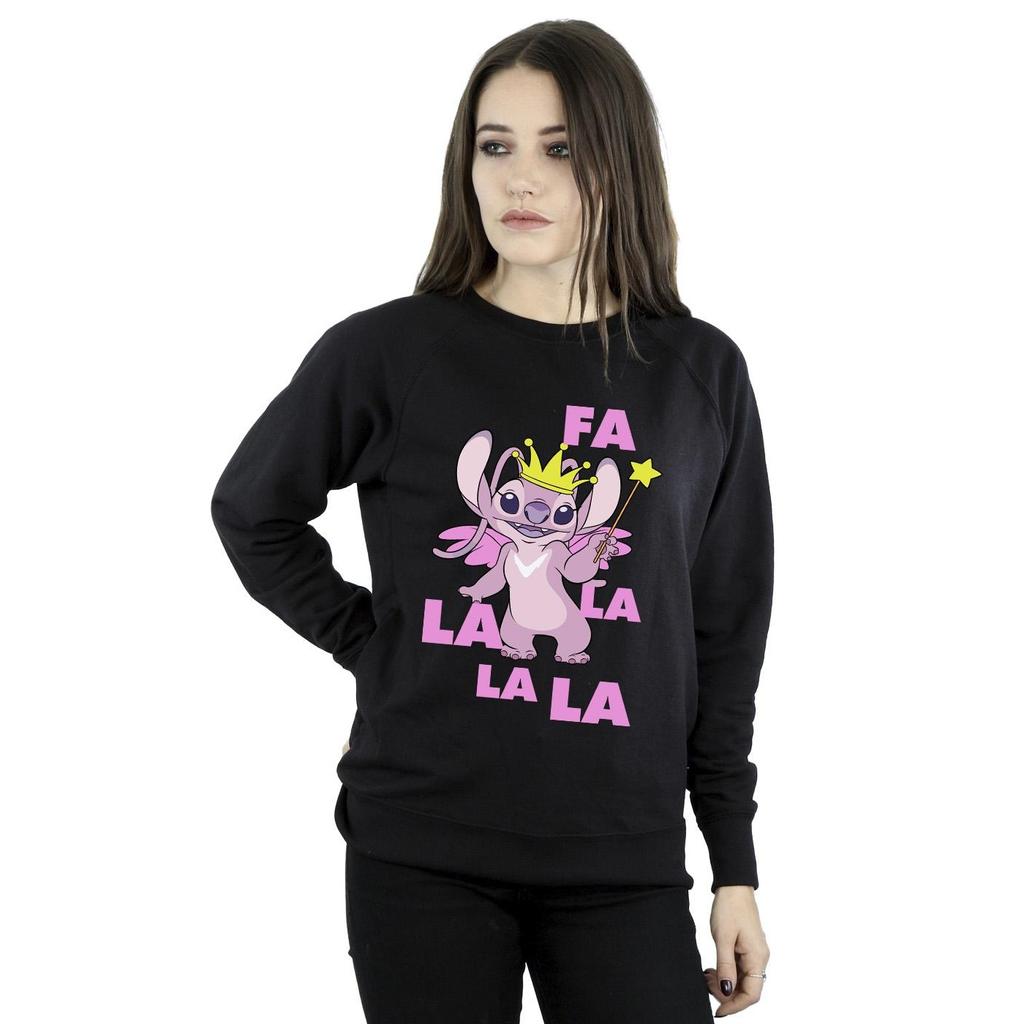 Disney Womens/Ladies Lilo & Stitch Angel Fa La La Sweatshirt