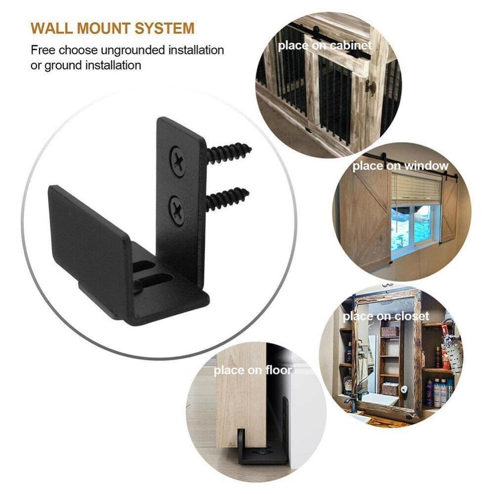 Accessory Wall Mounted For Barn Door Slide Rail Rail Stopper Sliding Floor Guide Sliding Door Guide