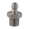 M12X1.25 Quick Connect Adapter Stainless Steel Check Valve