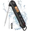 ThermoPro Cooking Thermometer Digital Instant Read Meat Thermometer Waterproof with Backlight Calibration for Meat Deep Kitchen TP03H Black & Cooking,