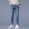 Новые весенне-летние мужские узкие тонкие брюки с зауженным низом, джинсы в корейском стиле