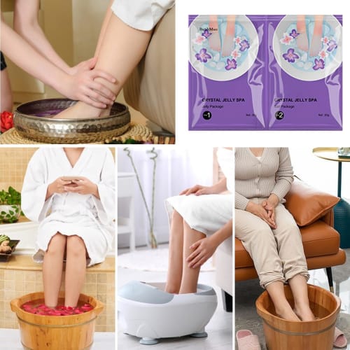 Pedicure Jelly Spa Foot Soak, Pedicure Jelly Foot Soak, Crystal Jelly Spa Foot Soak, Pedicure Foot Soak for Dry Feet - Rejuvenating Foot Spa Soak, Foo
