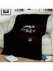 Gothic Horror Skull Ghost Cartoon Blanket,Soft Throw Blanket For Home Bedroom Bed Sofa Picnic Travel Office Cover Blanket Kids