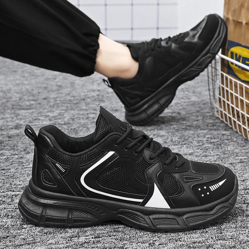 Spring men's shoes new breathable mesh shoes men's trendy versatile platform sports shoes casual running shoes