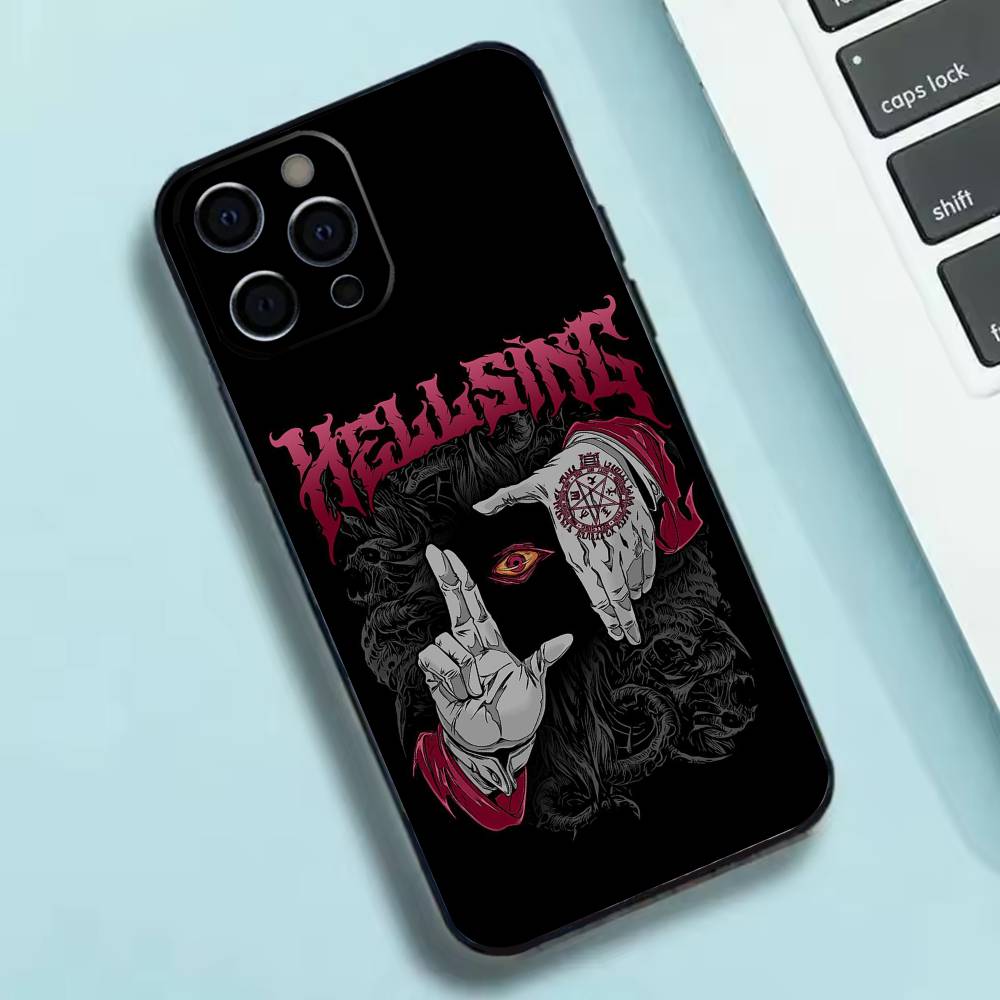 Чехол для телефона Аниме H-hellsing Силиконовый Мягкий Для IPhone 17 16 15 14 13 12 11 X XR Plus Pro Max Plus