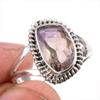 Натуральный аметрин драгоценный камень ручная работа 925 чистое серебро ювелирное кольцо размер 7 v2N42