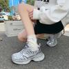 Женские кроссовки на толстой подошве в стиле 'dad shoes', весна 2025, новые, универсальные, дышащие, сетчатые, увеличивающие рост, легкие, повседневные, спортивные, для бега