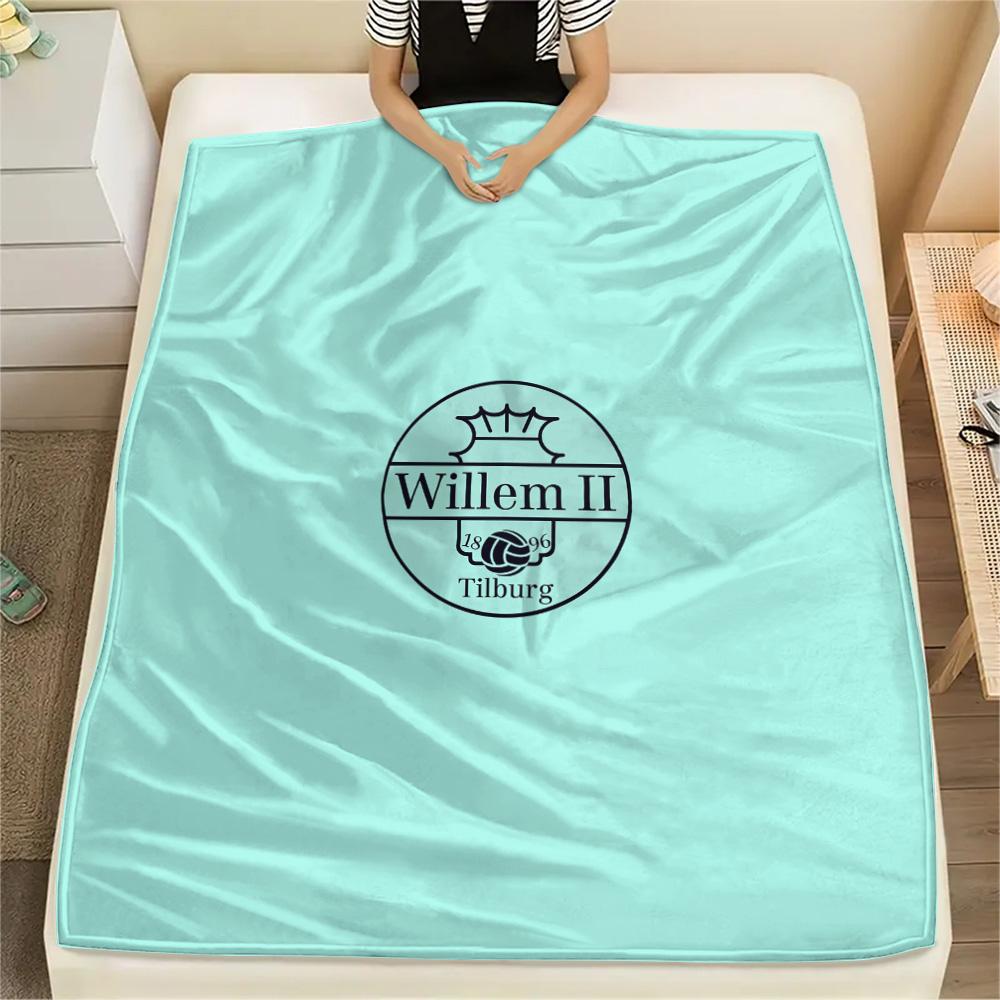 Football Club William II Print Flannel Blanket, High quality Comfortable for All Seasons, Home Decor, Warmth and Comfort