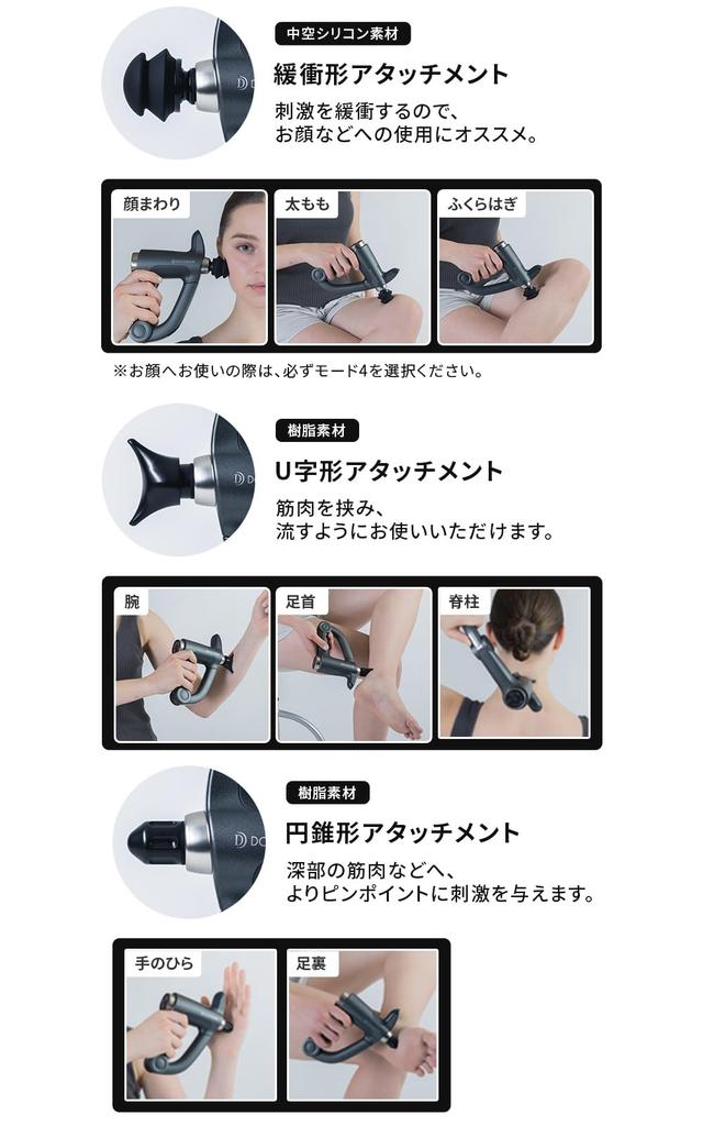 Официальный магазин Doctor Air Тренировочный пистолет Handy PRO Fascia Release Уход за лицом Восстановление Насадка в комплекте Лицо Плечи Талия Ноги Лопатки Все тело