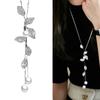 Tassels Neck Jewelry Pendant Necklace Leaf Necklace Adjustable Length Necklace Unisex Jewelry for Party Everyday Wear