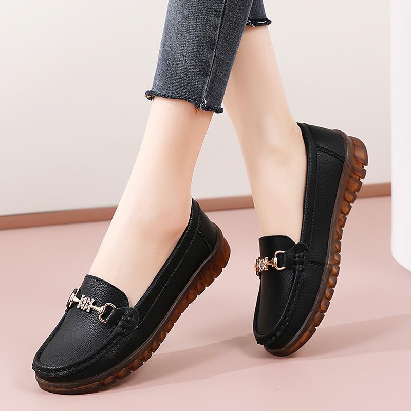 Женские удобные пенни-лоферы из искусственной кожи, повседневные, легкие, без застежек, прогулочные, мокасины для вождения, туфли-лодочки для женщин, деловые, рабочие, модельные туфли
