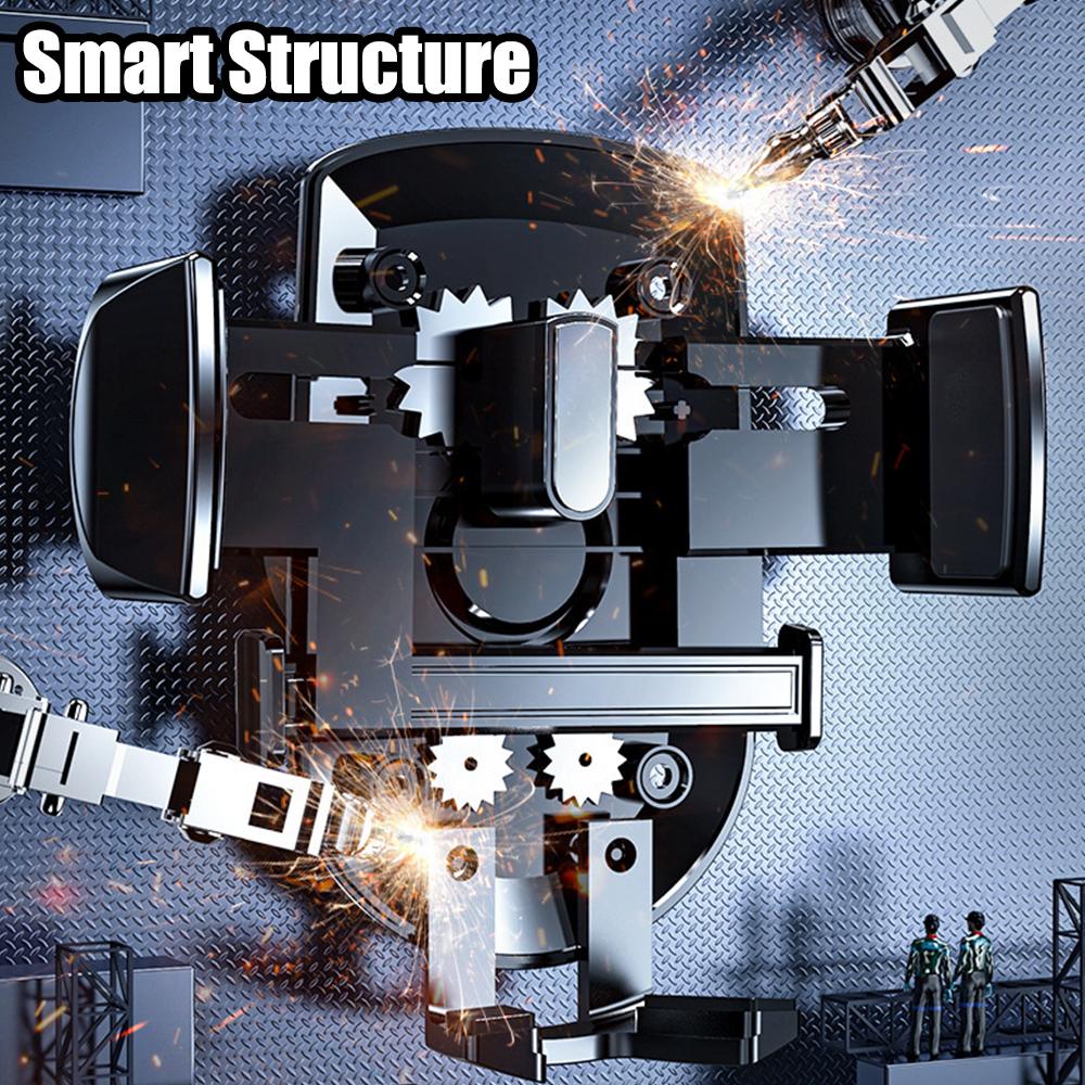 Car Phone Holder With Suction Cup 360 Degrees Rotatable For 66-84mm Width Mobile Phone Stand Stretching GPS Navigation Support