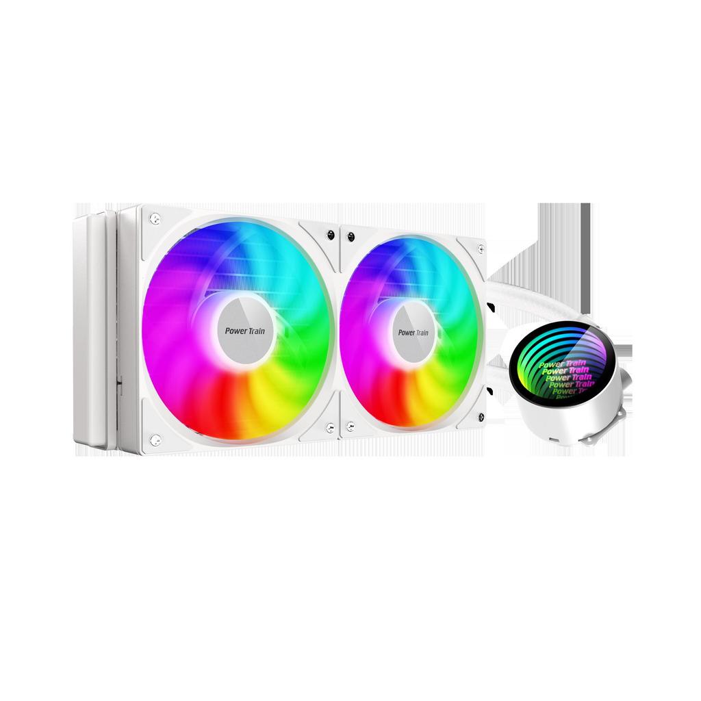 240 Водяной радиатор ARGB с интеллектуальным вентилятором с регулируемой скоростью и многоплатформенной совместимостью