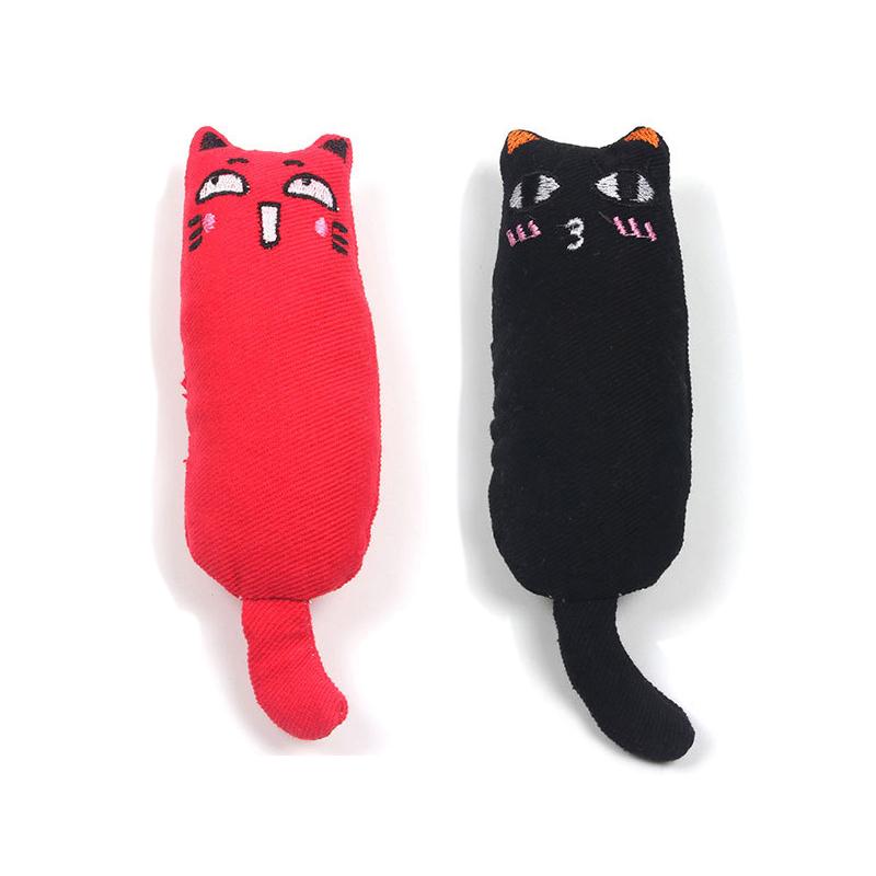 Rustle Sound Catnip Toy Cats Products for Pets Cute Cat Toys for Kitten Teeth Grinding Cat Plush Thumb Pillow Pet Accessories