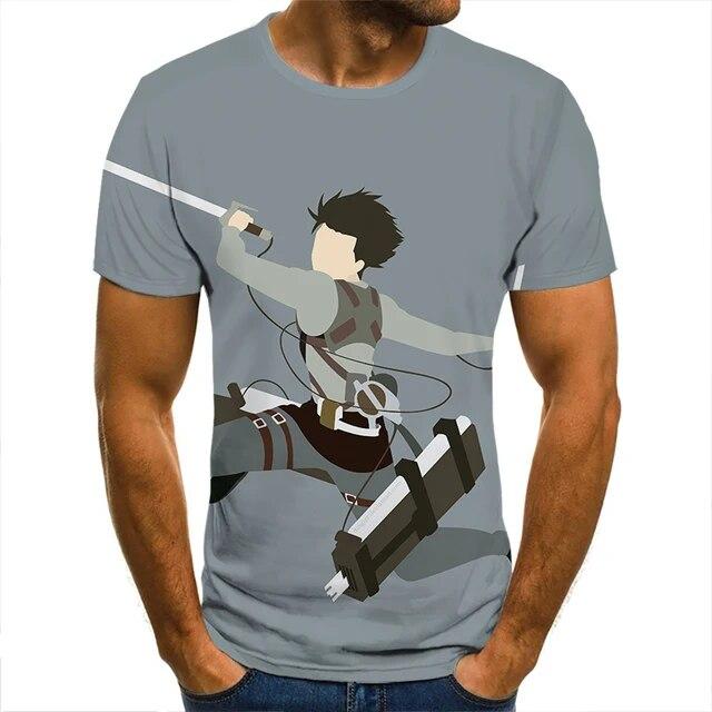 3D футболка «Атака Титанов», одежда солдата для мужчин, женщин, детей, крутые футболки с короткими рукавами, модные повседневные летние уличные одежды для мальчиков и детей