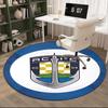 1PC round rug Auck-land Football Club Printed Round Area Rug ,Rug For Home Office, Round Chair Rug, Decorative Carpet Fan gifts Christmas gift