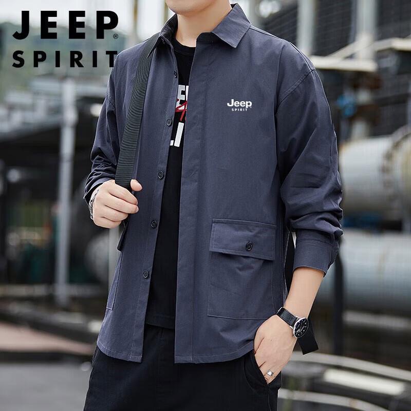 Мужская повседневная рубашка с длинным рукавом JEEP SPIRIT