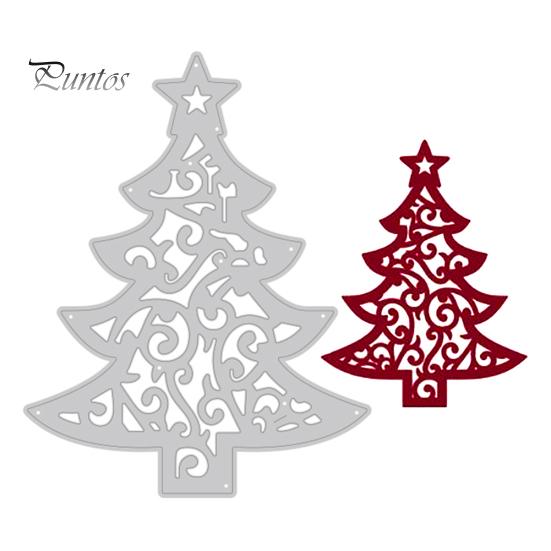 Рождественская елка Вырубной штамп DIY Скрапбукинг Тиснение Бумага Карты Трафарет Форма Декор
