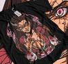 Мужская женская футболка Nezuko kamado Убийца демонов лучшее аниме черная футболка kimetsu no yaiba 002