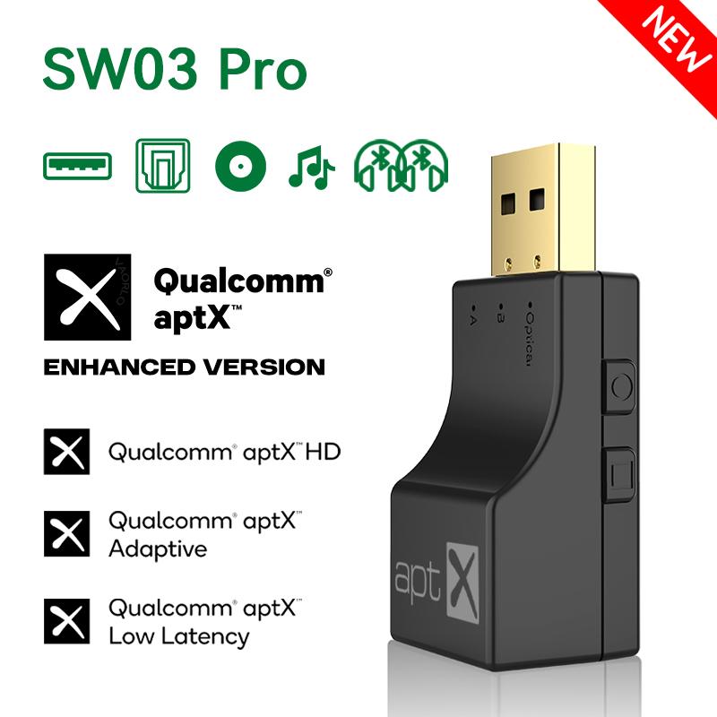 USB оптоволоконный APTX Bluetooth аудио передатчик aptX-Adaptive/HD/LL Hifi многоточечный беспроводной адаптер для PS4/3 Xbox TV PC