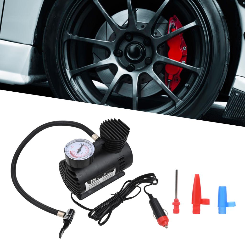 Lightweight 12V Air Compressor 300psi Electric For Inflator for Car Tires and Sports Balls Portable and Compact Design