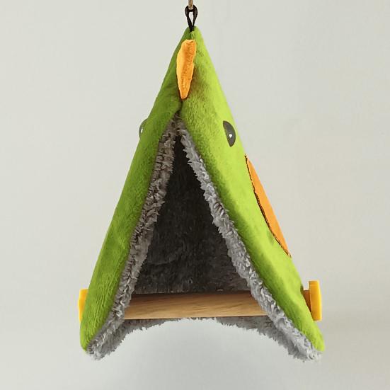 Yousheng Cute Bird Blanket with Hanging Rope Nest Bed Soft Comfortable Non-deformation Cuddle Nest Hanging Toy for Parrots Budgies
