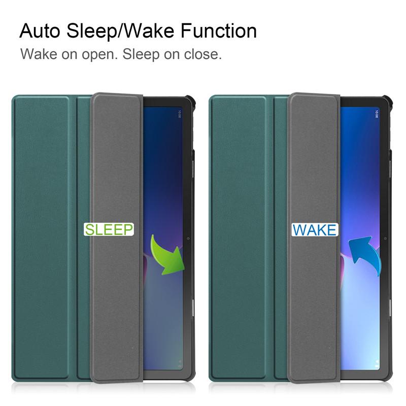 Чехол для Lenovo K10 Pro, чехол 10,6 дюйма, кожаный магнитный жесткий смарт-чехол с тремя складками для Lenovo Tab K10 Pro tb223fc tb226xc