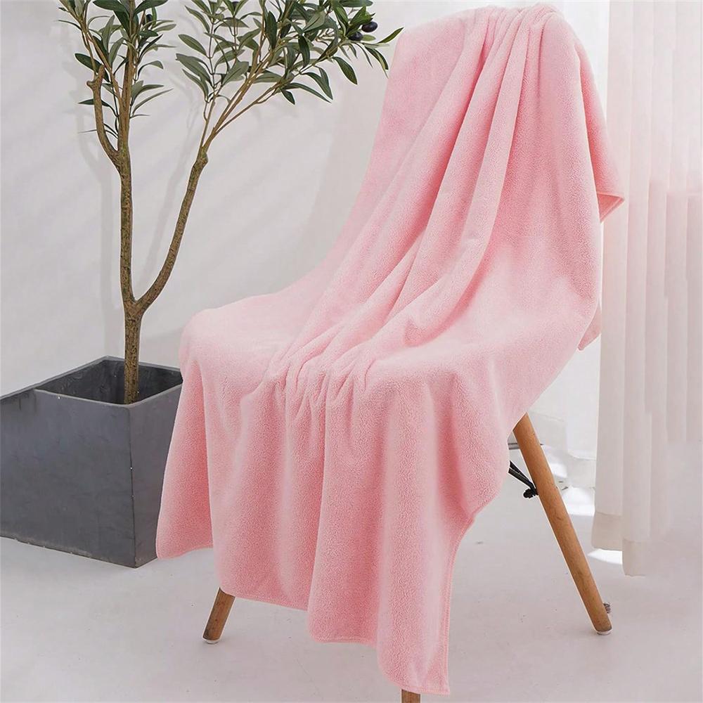 1PC Durable Thickened Coral Fleece Towel Absorbent Lint-Free Bath Towel Soft Gym Towel Household