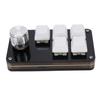 Programmable Macro Keyboard 5 Keys 1 Knob Wired Connection Hot Swappable Custom Macro Keypad for
